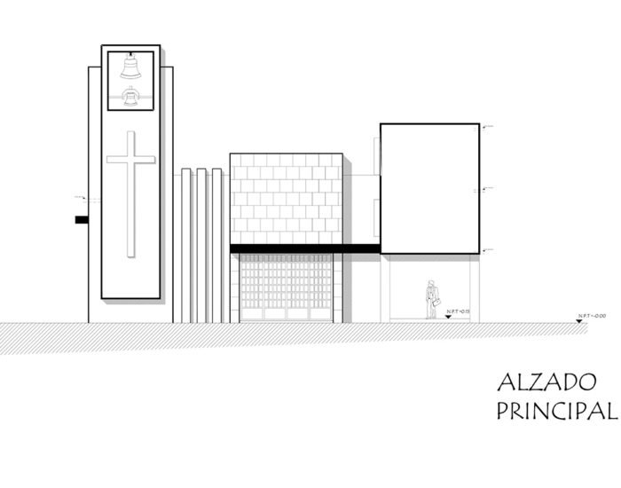 plano aramara frontal Derca arquitectos