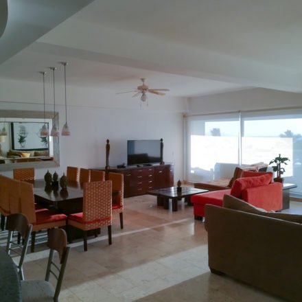 sala decorada antes Calakmul Derca Arquitectos