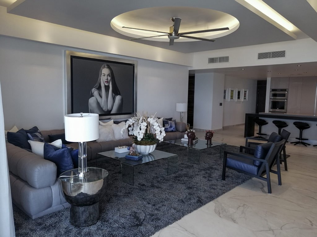 sala decorada Calakmul remodelacion Derca arquitectos