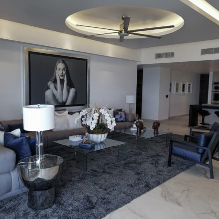 sala decorada Calakmul remodelacion Derca arquitectos