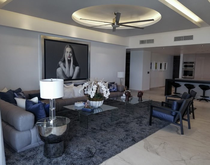 sala decorada Calakmul remodelacion Derca arquitectos