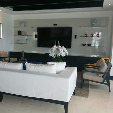 Sala remodelado en Arquitectos en Vallarta y Bahía de Banderas - Derca Arquitectos